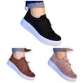 thumbnail image 2 of Vedolay Sneakers for Women Summer Women's Slip on Loafer Shoes Comfortable Knit Walking Flats Shoes,Brown 7, 2 of 5