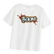 thumbnail image 4 of Camiseta de manga corta para mujer, ropa de calle elegante de dibujos animados de verano, camisetas con cuello redondo para vacaciones, compras en la Blanco, 4 of 9