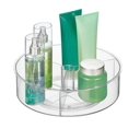 thumbnail image 3 of Mainstays Clear 3-Compartment Rotating Storage Organizer, 100% PET, 3 of 5