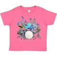 thumbnail image 3 of Inktastic Cute Blue Octopus Drumming Boys or Girls Toddler T-Shirt, 3 of 5