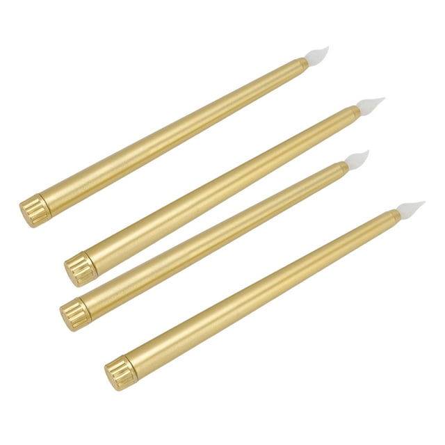 LED Candle Sticks, LED Candles 4 Pcs Warm Light Generous Smokeless Last Lighting Safe Batteries Poweed For, Table Skirts