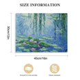 thumbnail image 2 of Nawypu 3D Print simulation painted texture on canvas painting Claude Monet Classic Wall Art Water Lilies with Hanging Willow Made Ornate Framed 3D Brushstroke UNIQUE INNOVATION Patent pending, 2 of 5