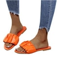 thumbnail image 3 of Sandalias Mujer Zapatillas planas Punta abierta Cómoda Playa Zapatos romanos Flip Flop Wmkox8yii hj789, 3 of 8