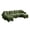 Green, variant on Bocarali Home Chenille Cloud L-Shaped Loveseat Sofa w/ Ottoman, Green