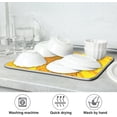 thumbnail image 7 of FREEAMG Dish Drying Mat Big Sunflower Absorbent Dry Mats for Dishes Draining Pad for Kitchen Countertop 16" x 18", 7 of 7