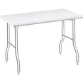 thumbnail image 1 of Heavy Duty Folding Stainless Steel Workbench – 620LB Capacity, No Assembly, Portable Metal Table for Kitchen, Garage, Restaurant, Laundry, and Camping, 1 of 7