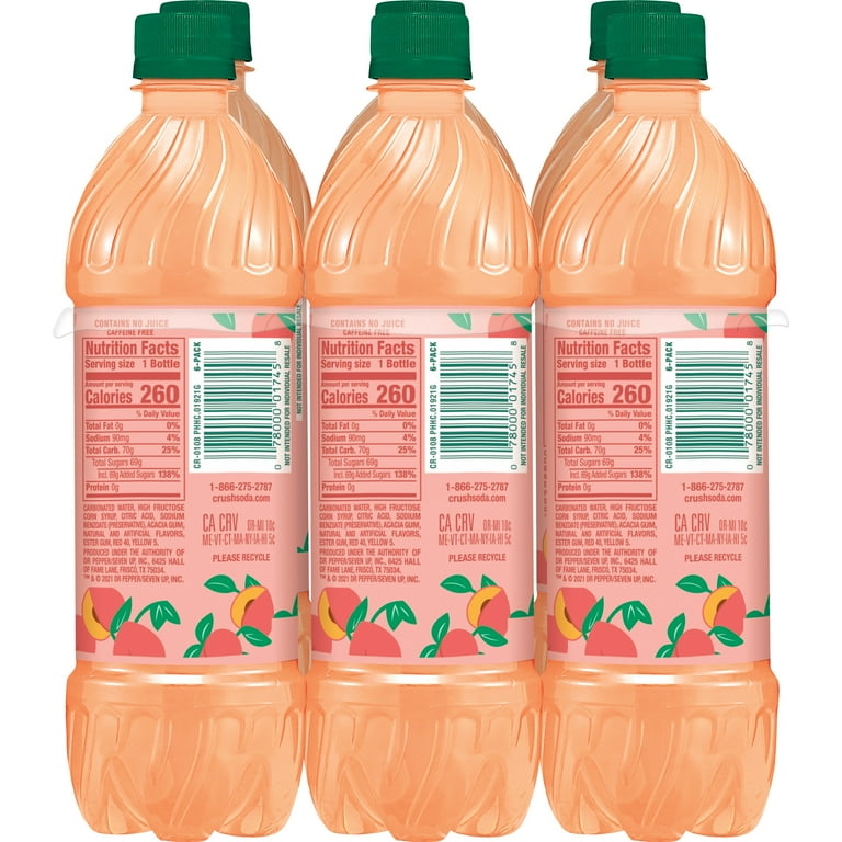 Crush Orange Soda,16.9 Fl Oz (Pack of 6)