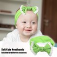 thumbnail image 3 of Bow Headband Fashion Cute Cotton Hair Band for Teenager Green 6.3Inch, 3 of 6