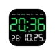 thumbnail image 1 of Digital Wall Clocks Temperature Date Week Dispaly Electronic Table Clock 12/24H Wall-Mounted LED Alarm Clock Remote,E, 1 of 5