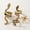 18643 Gold, variant on Punk Men's Serpentine Ring Set Of 4 Rings