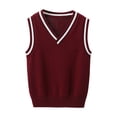 thumbnail image 2 of Blekii Childrens Knitted Vest Sweater, Children's Knitted Vest, Sweater Vest for Primary Secondary School Boys Girls, Comfortable Layering for Spring Fall Winter Layering Vest Primary School School, 2 of 9