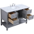 thumbnail image 3 of Elegant Decor Metropolis 48" Single Marble Top Bathroom Vanity in Gray, 3 of 16