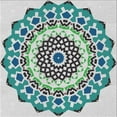 thumbnail image 1 of Ahgly Company Indoor Square Patterned Green Novelty Area Rugs, 6' Square, 1 of 6