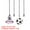 Pink/White, variant on Uxcell Ceiling Fan Pull Chain Crystal Diamond/Soccer Pull Chain Extension Fan Pulls Extender Set Ornament Pendant Clear/White