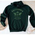 thumbnail image 2 of CALIFORNIA Graphic Unisex Fleece Hooded Sweatshirt, 2 of 4
