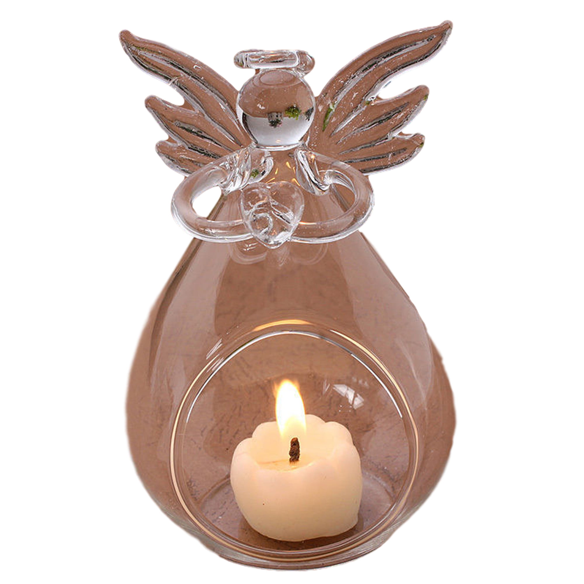 Angel Candlestick Glass Hanging Candle Tea Light Holder Party Bar Home Decor 