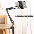 thumbnail image 3 of Phone Mount Holder, Tablet Clamp Long Arm Wide Compatibility Easy Installation Foldable Strong Support  for Desk, 3 of 7