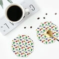 thumbnail image 5 of Pofeuu Cartoon Sea Turtle Print Leather Coasters Set of 6, Round Cups Mugs Mat Pad for Home Kitchen Heat Resistant Drink Coasters,Octagon, 5 of 7
