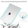 thumbnail image 5 of Allytechgroup Stand Case for iPad Air 11 inch M3 (2025) with Pencil Holder Clear Transparent Back & Soft TPU Shockproof Frame Cover [Auto Sleep/Wake] Smart Lightweight Trifold Shell, Skyblue, 5 of 9