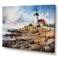 thumbnail image 2 of Designart "Guiding Light from Canadian Lighthouses III" Nautical & Beach Canvas Art Print, 2 of 5