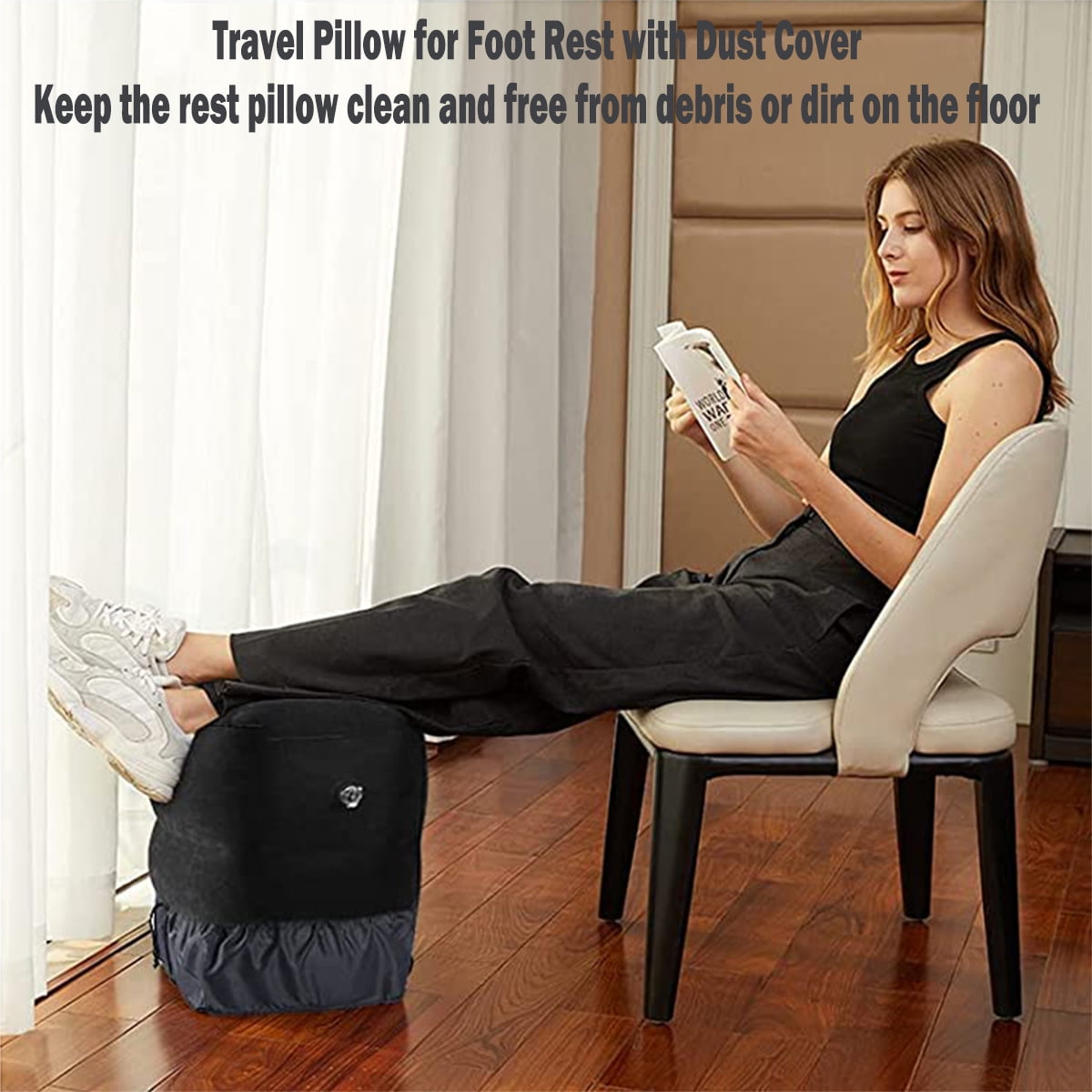 Inflatable Travel Foot Rest Pillow  Adjustable Height Foot Pillow, Footrest  Pillow with Pump for Office, Airplane, Train, Cars, Home - Yahoo Shopping