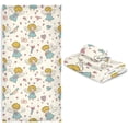 thumbnail image 7 of SKYSONIC 3 Pack Towel Angels Pattern Cotton Bath Towel Set (1 Bath Towel, 1 Hand Towel, 1 Washcloth) for Bathroom, Super Soft and Quick Dry Towels, 7 of 7