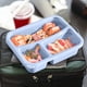 thumbnail image 4 of Caja de Almuerzo de Bento Box con 3 Compartimentos para Ensalada de Fruta, Caja Fuerte de Microondas Y Reutilizable, Caja de Almuerzo de Escuela Secundaria, 4 of 6