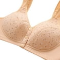 thumbnail image 3 of fheaev Front Closure Bra For Women No Underwire Plus Size Full Coverage Bras Full-Freedom Convenient Front Snap Bras Post Surgery Comfort Front Button Bra Minimizer Bra Wireless Everyday Bras, 3 of 8