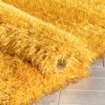 thumbnail image 5 of Well Woven Chie Mustard Yellow Kuki Collection Ultra Soft Two-Tone Floppy Pile Shag Area Rug 9'3" x 12'6", 5 of 8