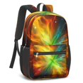thumbnail image 2 of Colorful Starry Sky and Universe 17" School Backpacks for Teens,Waterproof Oxford Fabric,S-Shape Padded Straps for School,Travel,Hiking,Camping, 2 of 6