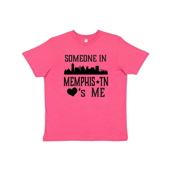Inktastic Memphis Tennessee Someone Loves Me Skyline Youth T-Shirt