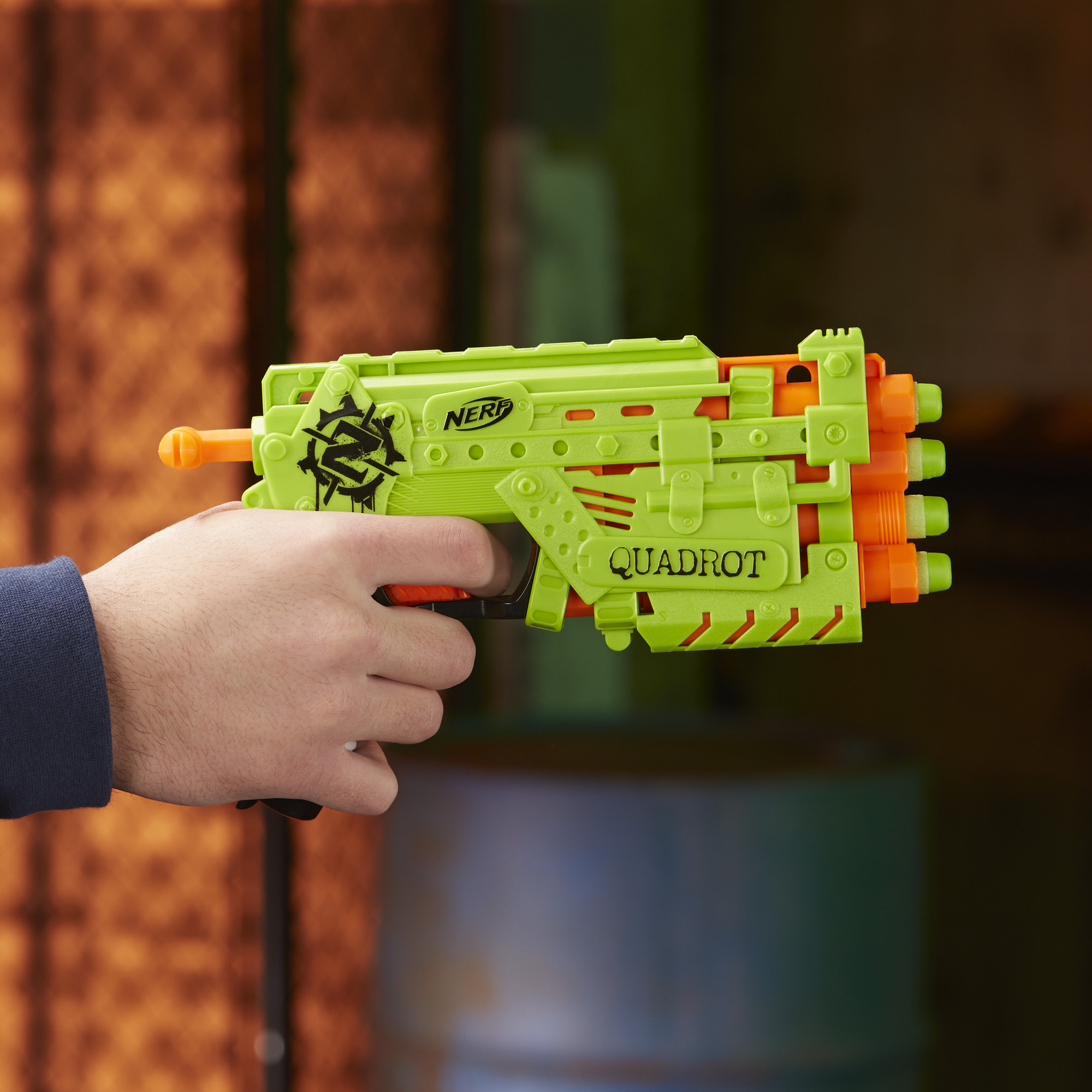 Nerf Zombie Strike Quadrot Blaster, for Kids Ages 8 and Up, Includes 4 Darts - image 3 of 8