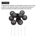 thumbnail image 4 of 10pcs Toy Car Wheels, 35mmx15.5mm Plastic Roll and 2mmx100mm Shaft Round Rod Axles for DIY RC Car Truck Boat Helicopter Model Part, Silver Grey, 4 of 7