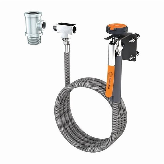 Guardian Equipment Single Head Drench Hose,Wall Mount,8 ft. G5011