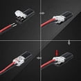 thumbnail image 4 of Conector Enchufable de Doble Cable de 200 Piezas Con Hebilla de Bloqueo, Conectores Enchufables Terminal de Cable Compacto Universal de 2 Pines Y 2 Vías, 4 of 5