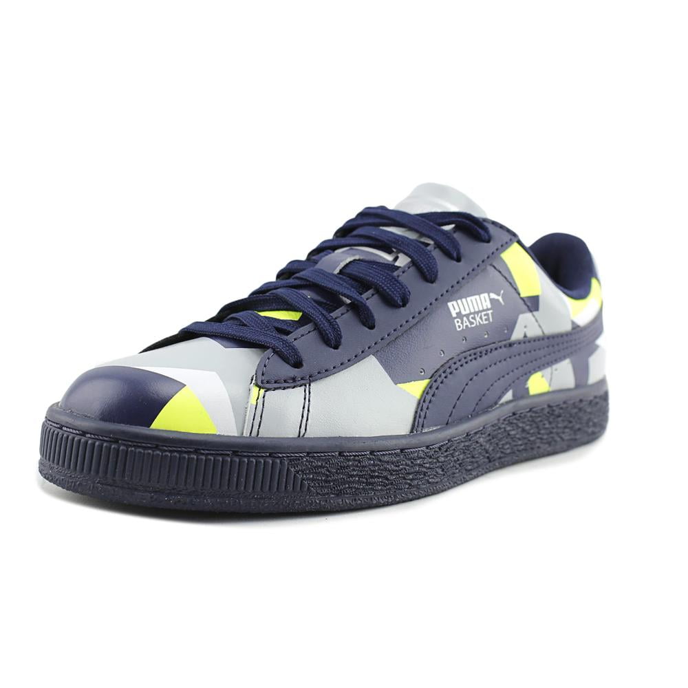 PUMA - puma basket classic graphic youth round toe synthetic blue