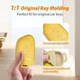 thumbnail image 6 of Key Fob Cover Compatible with Cadillac Lyriq Optiq Vistiq Escalade XT4 CT4 CT5 CT6 CTS ATS XT4 2023-2026 5 Button Keychain Case Holder Protector,Lime Green, 6 of 8
