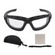 thumbnail image 1 of Gafas antivaho Lentes de doble capa A prueba de arañazos Resistente a impactos Protección ocular a prueba de rayos UV Gafas desmontables con correa Transparente, 1 of 14