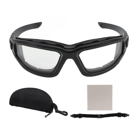 

Anti Fog Goggles Dual Layer Lens Scratch Proof Impact Resistant UV Proof Eye Protection Detachable Glasses with Strap Transparent