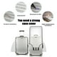 thumbnail image 4 of Funda protectora de PVC transparente para maletas | Resistente al agua, a la lluvia y a los arañazos | Compatible con maletas con ruedas de 20, 24 y 28 pulgadas | Accesorio de viaje con orificio, 4 of 9