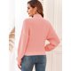 thumbnail image 3 of Jersey ZAFUL para mujer, cuello alto, corto, manga linterna, 3 of 6