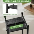 thumbnail image 3 of Extra Tall Plant Stand Indoor,40 Inch Plant Stands,2 Tier Metal Plant Stand with Heavy Duty Wood,Black, 3 of 10