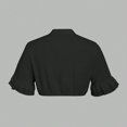 thumbnail image 6 of Sexlip Women's Flared Sleeve Cropped Crop Top Unique Design Lightweight Material Daily Casual Wear Black L, 6 of 6