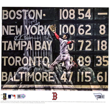 Andrew Benintendi Boston Red Sox 2018 MLB World Series Champions Artist and Player Signed 8