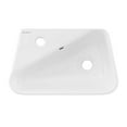 thumbnail image 2 of Plaisir 18 x 11 Ceramic Wall Hung Sink with Left Side Faucet Mount, 2 of 8