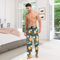 thumbnail image 6 of FORMRS Mens Pajama Pants with Pockets Soft Cotton Sleepwear Lounge Bottoms, Sizes S-2XL, Green Oranges, 6 of 7