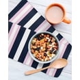 thumbnail image 3 of Pink Navy Blue Striped Kitchen Dish Towels for Drying Dishes Set of 4, Minimalist Abstract Lines Artwork Waffle Weave Microfiber Hand Tea Bathroom Towels Quick Dry & Absorbent Towel 12x12, 3 of 7
