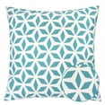 thumbnail image 3 of Homey Cozy 20" Fabric Outdoor Pillow with Aqua Crystal Grid in Spa Blue, 3 of 4