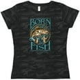 thumbnail image 3 of Inktastic Born to Fish Women's T-Shirt, 3 of 5