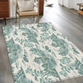 thumbnail image 3 of Teal Garden Area Rug 3x5 Washable Rug Non Slip Modern Art Building Trees Rock Landscape Large Area Rug Indoor Floor Carpet for Entryway Bedroom Kitchen Living Room Home Office Dining Room Nursery, 3 of 8